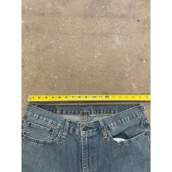 Levis 559 Jeans Mens 36x34 Blue Denim Relaxed Fit Straight Leg Zip Fly Waterless - Picture 15 of 16